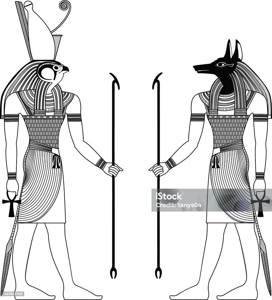 Biểu Tượng Cổ Đại Ai Cập Nhân Vật Bị Cô Lập Của Các Vị Thần Ai Cập ...
