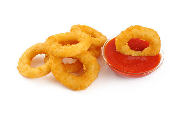 istock Onion rings and ketchup. 467853728