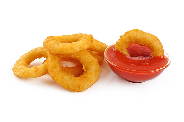 istock Onion rings and ketchup. 467853730