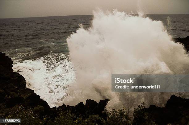 Strong Waves Stock Photo - Download Image Now - Atlantic Islands, Beach, Blue