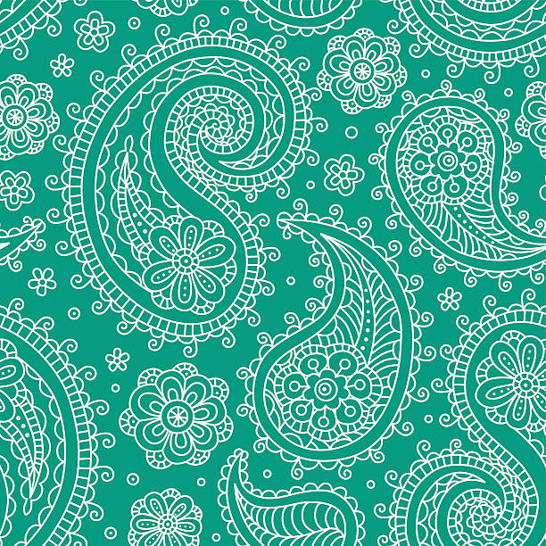 Sampless pattern green vector art illustration