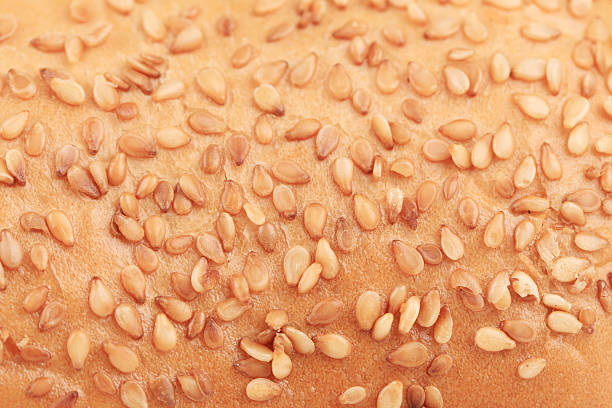 istock Bun with sesame seeds. Close up. 467865519