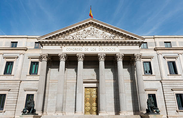 istock Front facade of the Spanish Congress in Madrid 467866343