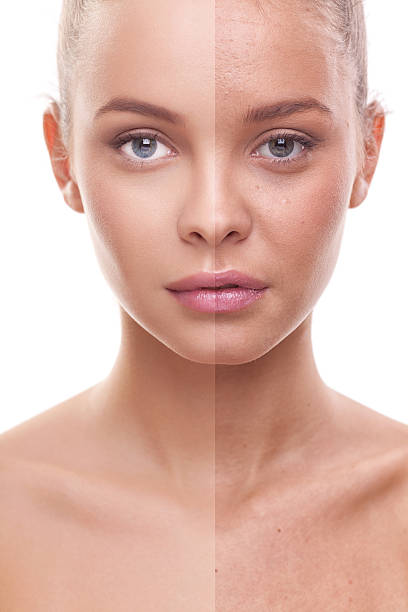 istock Before and after... retouching, make up, beauty treatment 467867796
