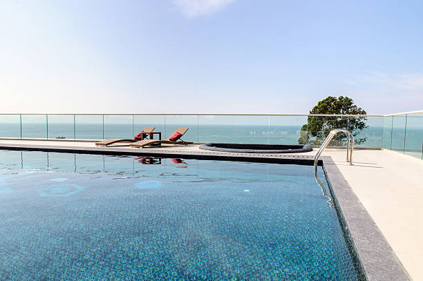 istock Relax Sun-beds near a swimming pool 467871283