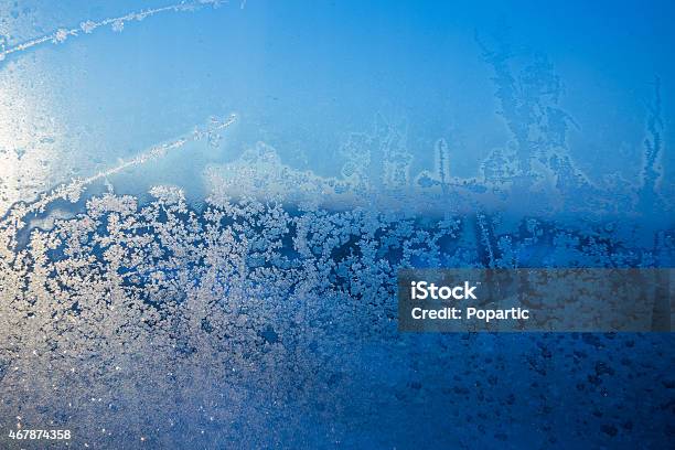 Frost On Winter Window Stock Photo - Download Image Now - 2015, Abstract, Arts Culture and Entertainment