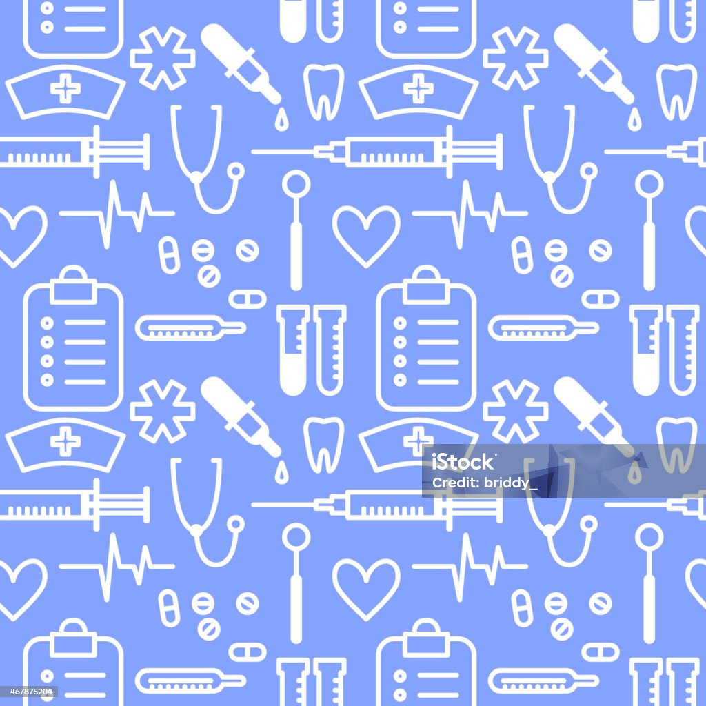 Medical Pattern Vector Vector Medical Seamless Pattern Stock Illustration - Download Image Now ...