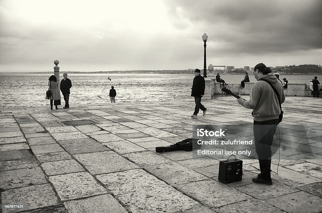 Straßenmusikanten in Lissabon - Lizenzfrei Baixa Stock-Foto