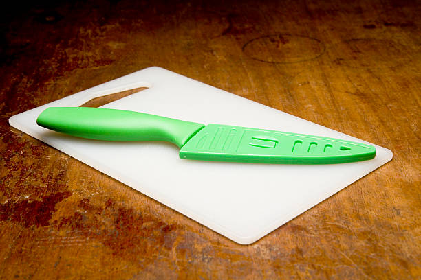 Green knife stock photo