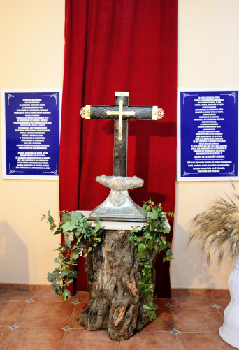 The Sacred Cross of Parra planted by Christopher Columbus in 1492 as he discovered the new world. On 1st December 1492 Friar Bartolome de las Casas wrote \