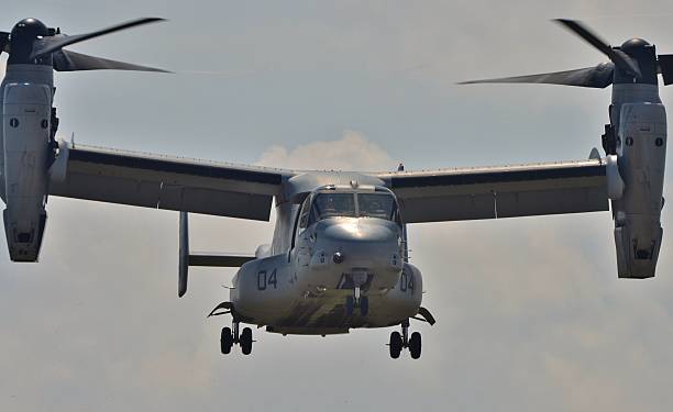 marine corps v-22 osprey - helicopter boeing marines military - fotografias e filmes do acervo