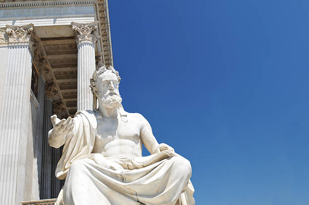 filósofo griego - colonnade column architecture austria fotografías e imágenes de stock