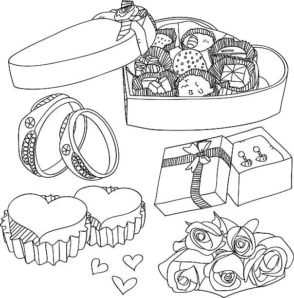 Vector illustration of Valentine's day Element