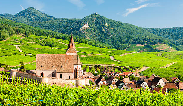 Hunawihr, Alsace, France stock photo