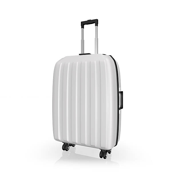 istock Luggage, aluminium suitcase on white isolated background 467885428