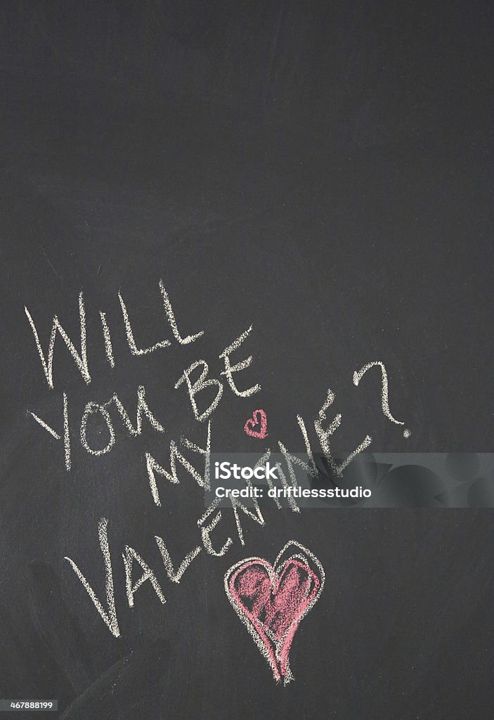 Chalkboard message pour la Saint-Valentin - Photo de Admiration libre de droits