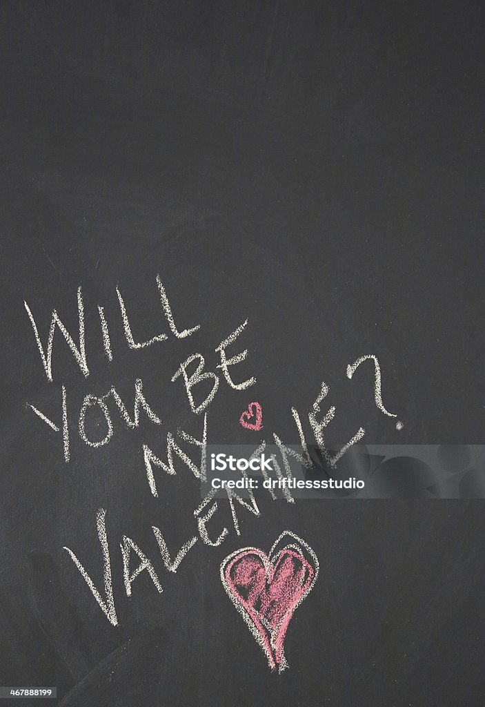 Chalkboard mensagem para Dia dos Namorados - Royalty-free Admiração Foto de stock