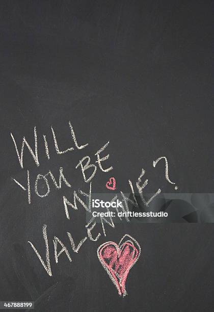 Chalkboard Mensagem Para Dia Dos Namorados - Fotografias de stock e mais imagens de Admiração - Admiração, Amor, Carinhoso