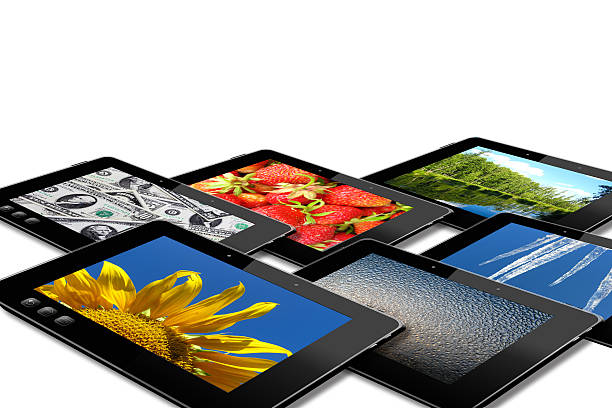 istock some black tablets with motley pictures 467891351
