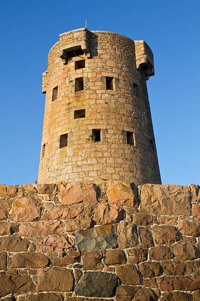 istock Historic Le Hocq Tower on the Jersey (UK) coast 467892263