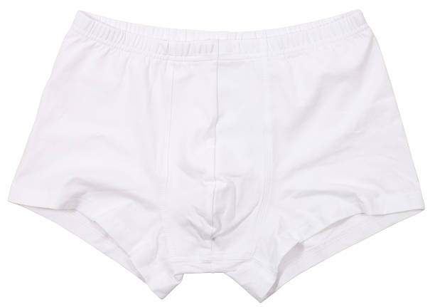 남성 속옷 흰색 바탕에 흰색 배경 - underwear men shorts isolated 뉴스 사진 이미지