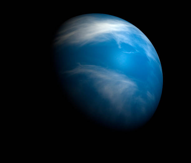 istock Generic Earth-like planet beyond our solar system, isolated on black. 467895702