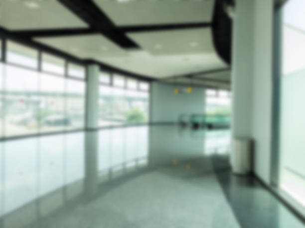 istock Abstract blur of walk way to Exhibition hall 467898566