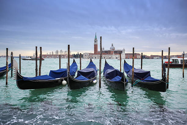istock San Giorgio Maggiore church with moored gondolas 467898638