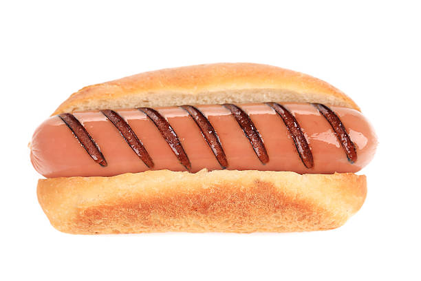 istock Close up of grilled hot dog. 467898911