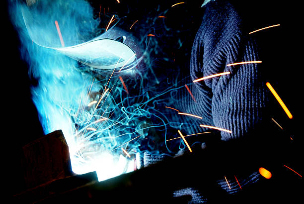 Industrial steel welding
