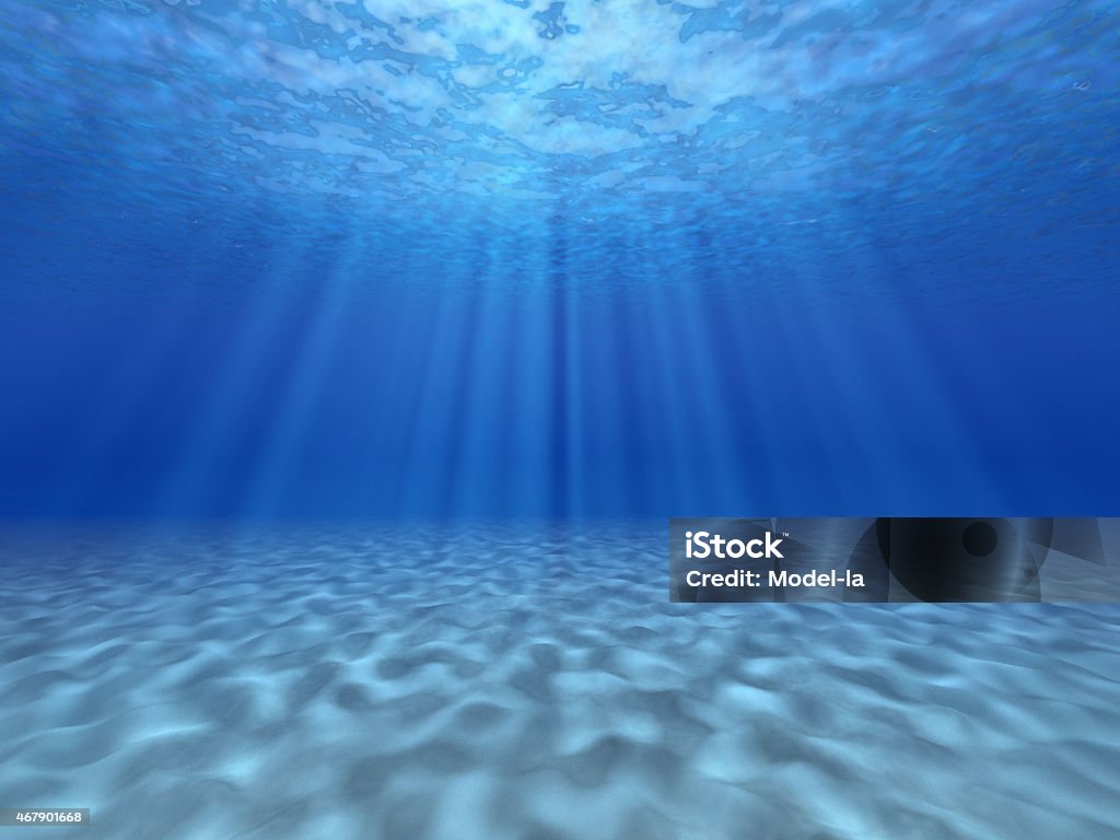 Rayons du soleil sous l'eau - Photo de Fonds marins libre de droits