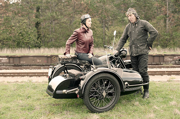 istock Motorcycle with Sidecar - 1935 Style 467902522