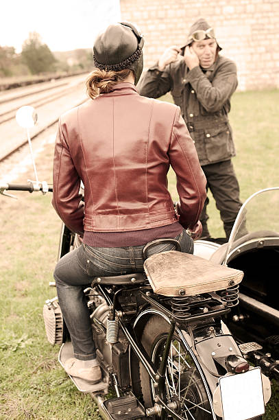 istock Motorcycle with Sidecar - 1935 Style 467902762