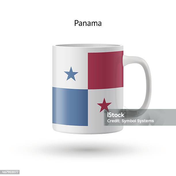 Bandiera Di Panama Souvenir Boccale Su Sfondo Bianco - Immagini vettoriali stock e altre immagini di Autorità