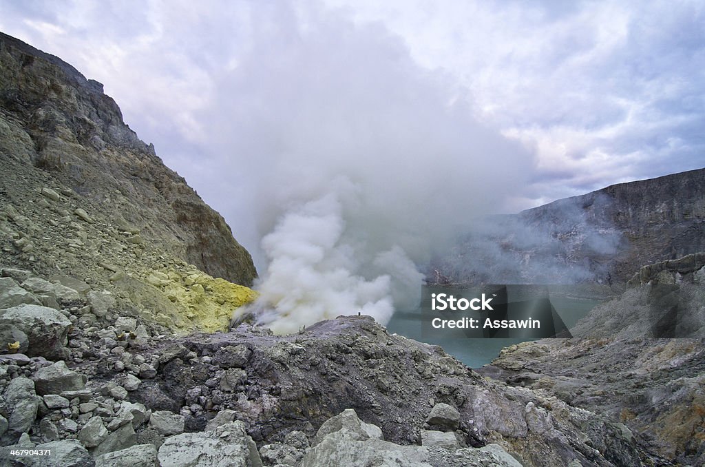 Vulcão Ijen Kawah, Ilha de Java - Royalty-free Adulto Foto de stock
