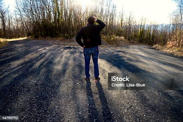 Fork In The Road Stock Photo - Download Image Now - 2015, Adult, Contemplation