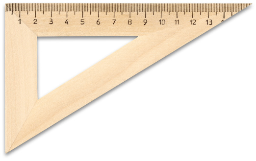 Isolated wooden ruler, clipping path included (w/o shadow). High resolution and lot of details.