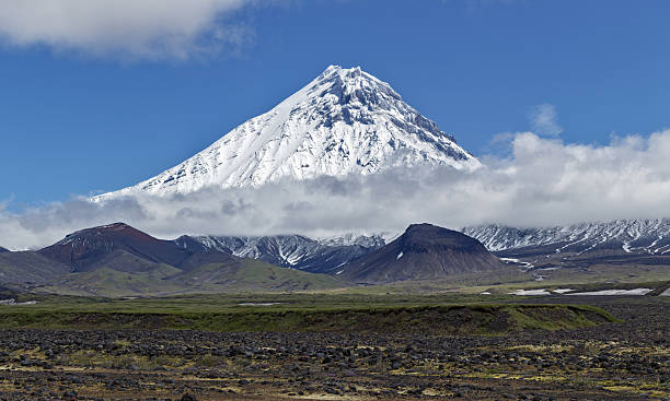 istock Panoramic view on volcanic landscape - Kamen Volcano. Russia, Kamchatka 467911230