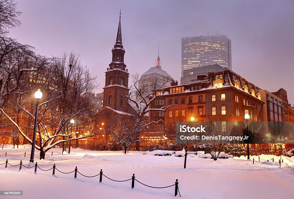 Hiver à Boston - Photo de Boston - Massachusetts libre de droits
