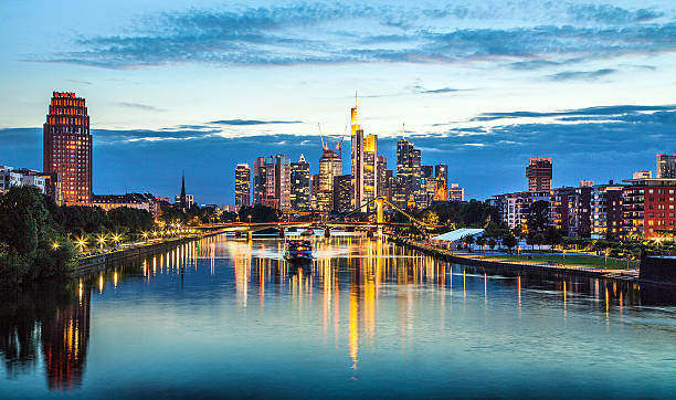 istock Frankfurt am Main skyline at dusk, Hessen, Germany 467912864
