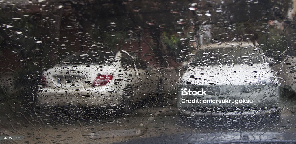 Gotas de água em vidro - Foto de stock de Carro royalty-free