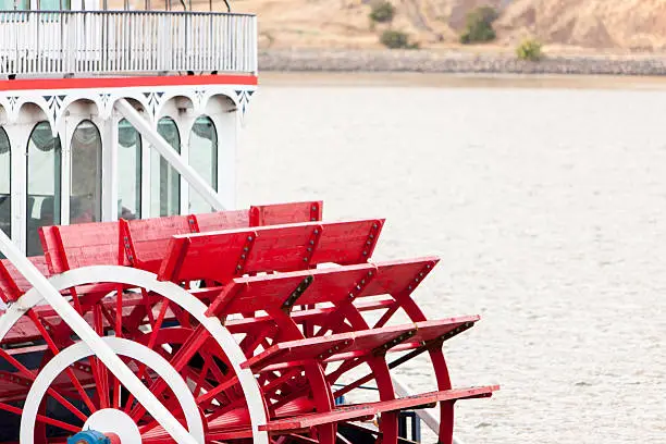 Wheel of a river boat.