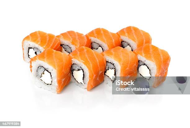 Sushi On A Light Background Stock Photo - Download Image Now - 2015, Asia, Avocado