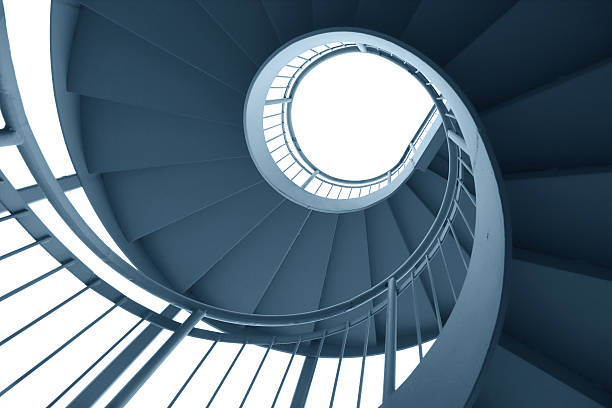 istock Rotation of the outdoor staircase 467919497