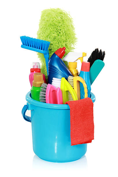 istock Cleaning items in bucket 467921039