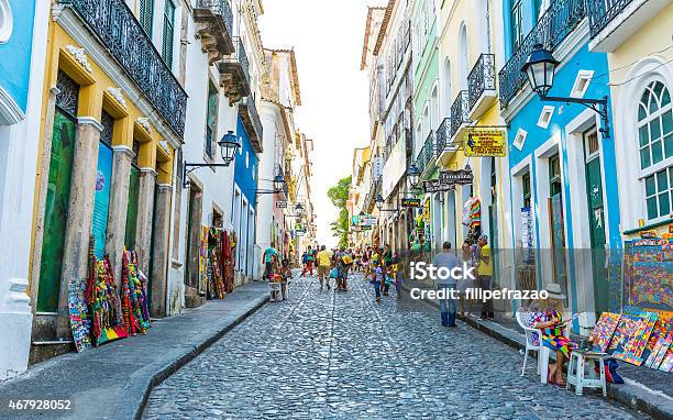 The Historic Centre Of Salvador Brazil-foton och fler bilder på Salvador - Bahia - Salvador - Bahia, Delstaten Bahia, Pelourinho