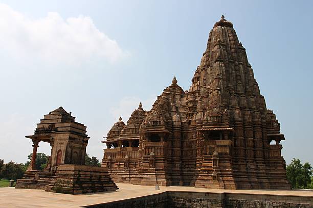 istock Khajuraho temples and their erotic sculptures, India 467928602