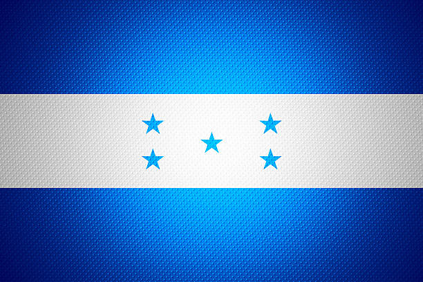 Honduras flag or banner on abstract texture