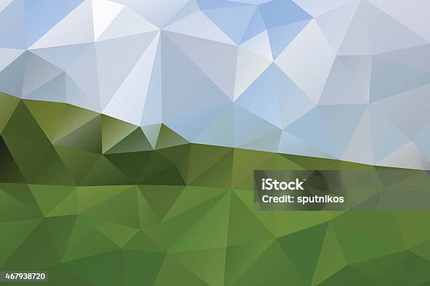 Spring Background Triangles Template Vector Triangle Geometric Nature Spring Background Stock Illustration ...