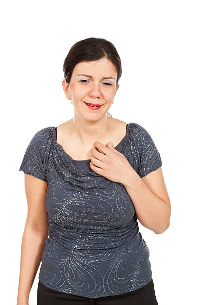 istock Caucasian woman on white background 467942640